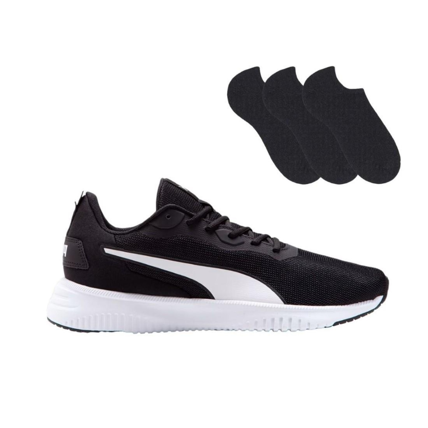 Kit Tênis Puma Flyer Flex - Masculino + Pack de 3 Meias - Foto 1