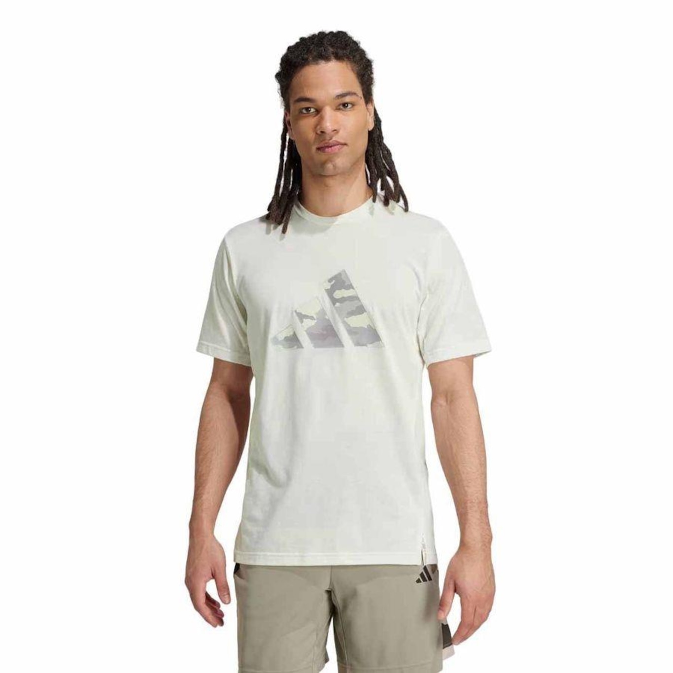 Camiseta adidas Logo Camuflada - Masculina - Foto 2