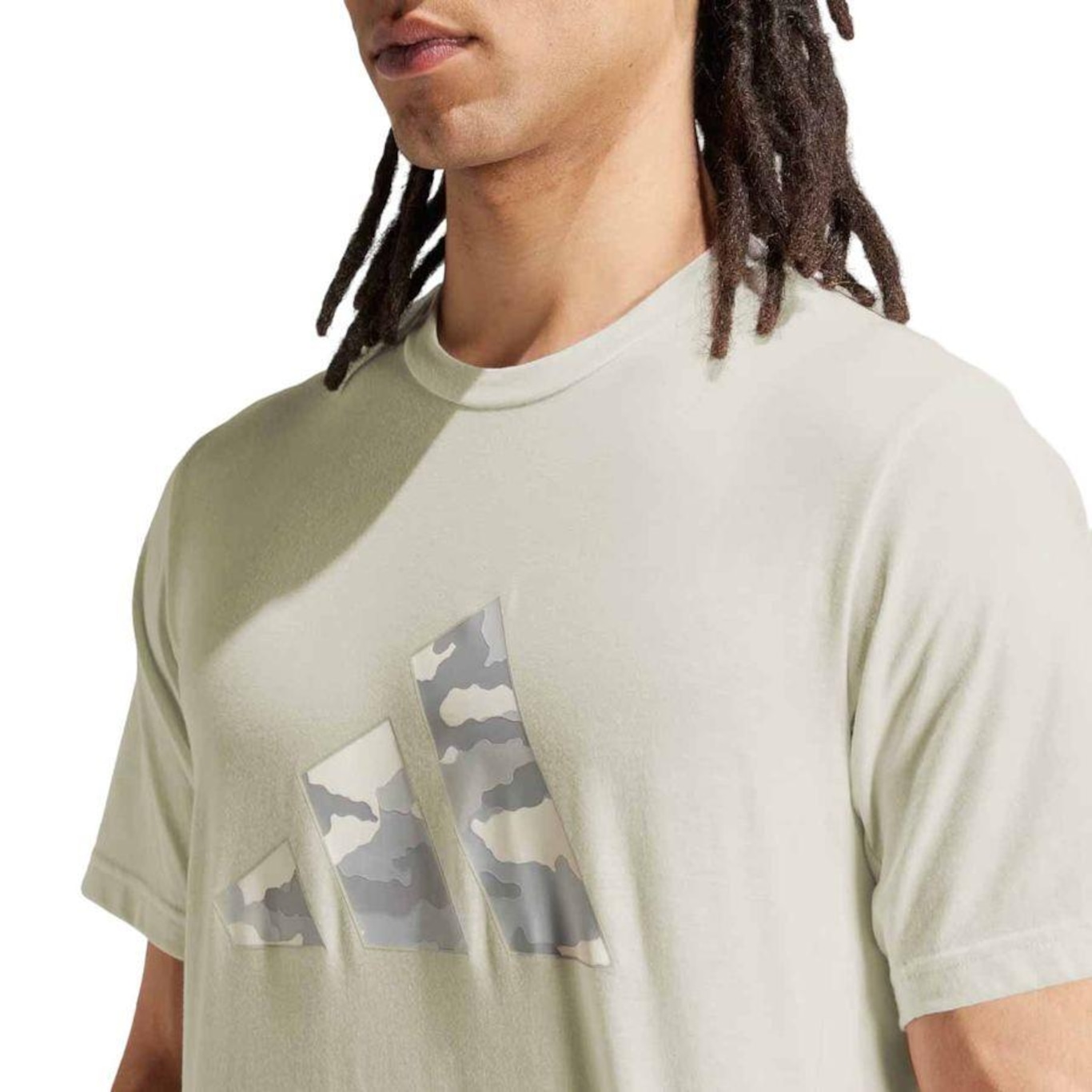 Camiseta adidas Logo Camuflada - Masculina - Foto 4