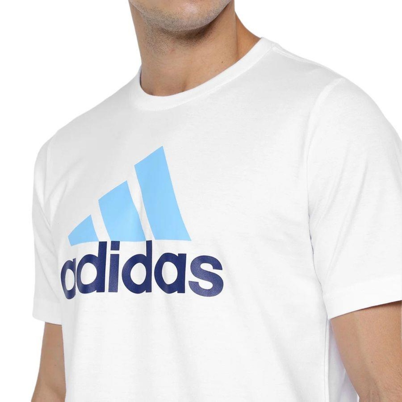 Camiseta adidas Big Logo - Masculina - Foto 4