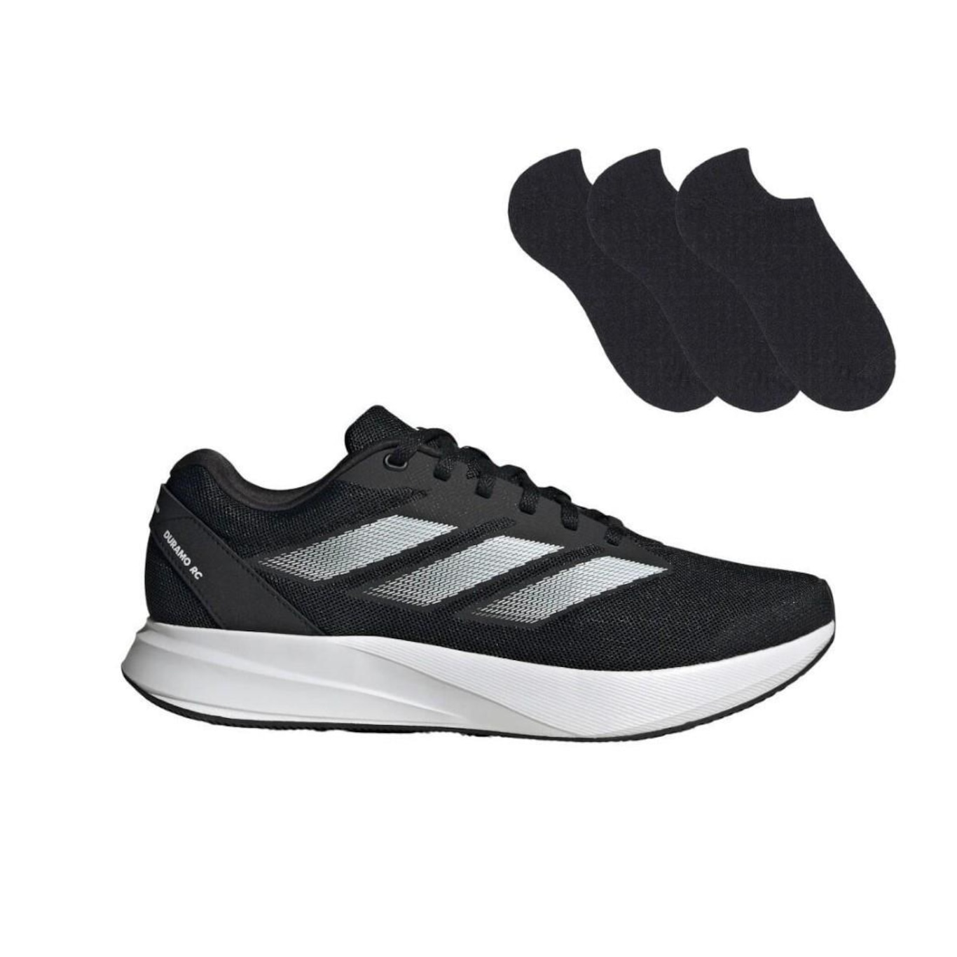 Kit Tênis adidas Duramo Rc - Adulto + 3 Pares de Meias - Foto 1