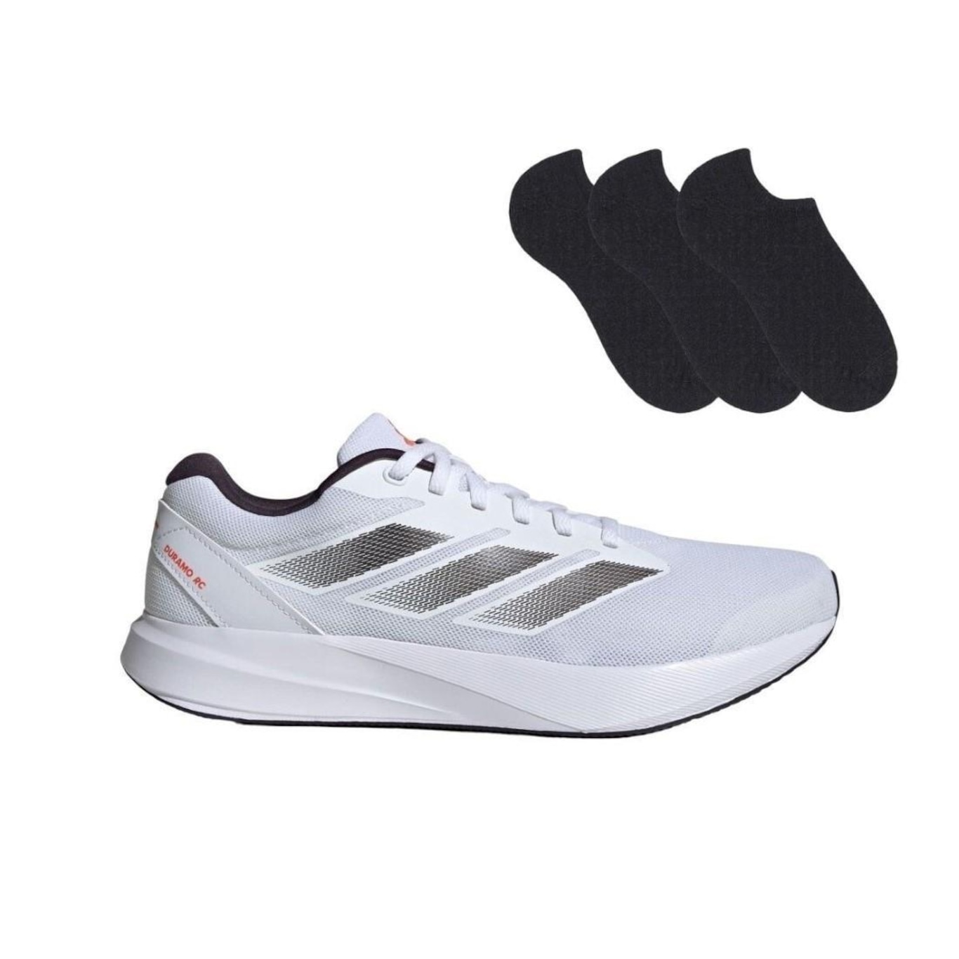 Kit Tênis adidas Duramo Rc - Adulto + 3 Pares de Meias - Foto 1