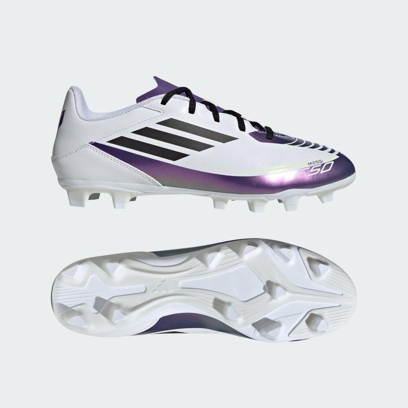 Chuteira de Campo adidas F50 Club Messi Fxg - Adulto - Foto 4