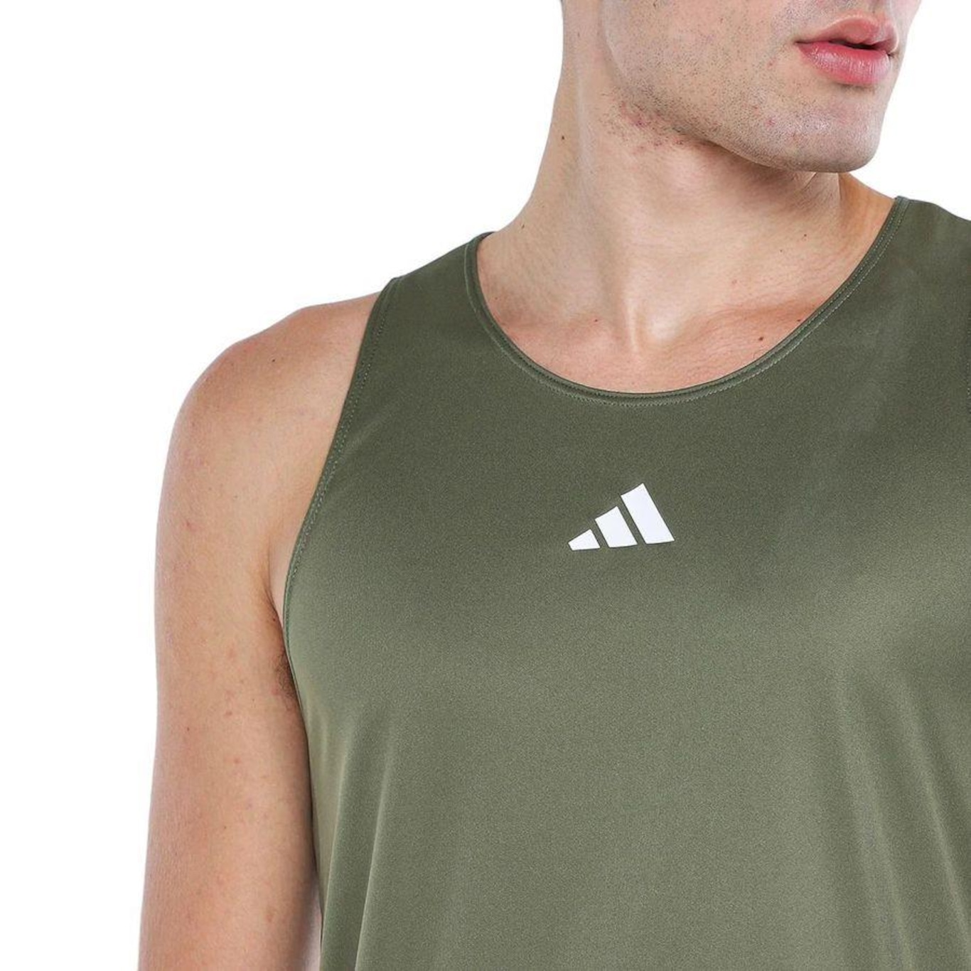 Camiseta Regata adidas Treino Basica - Masculina - Foto 3