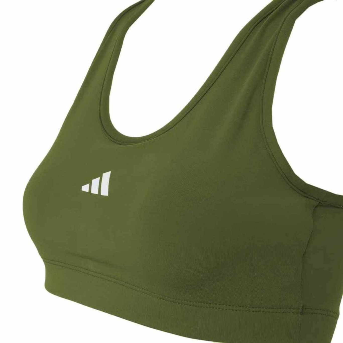 Top adidas Treino Basico Suporte Médio - Feminino - Foto 2