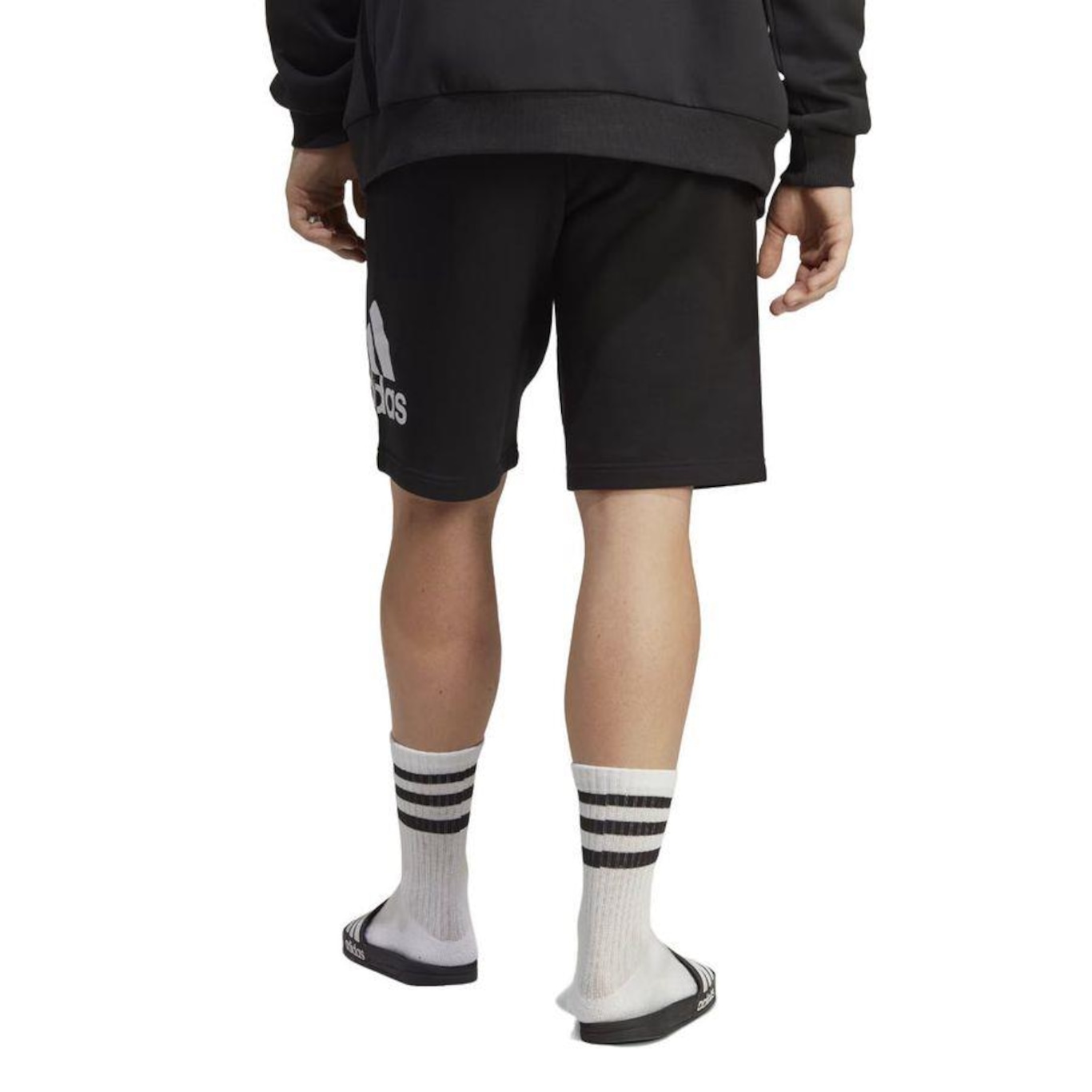 Shorts adidas Big Logo French Terry - Masculino - Foto 3