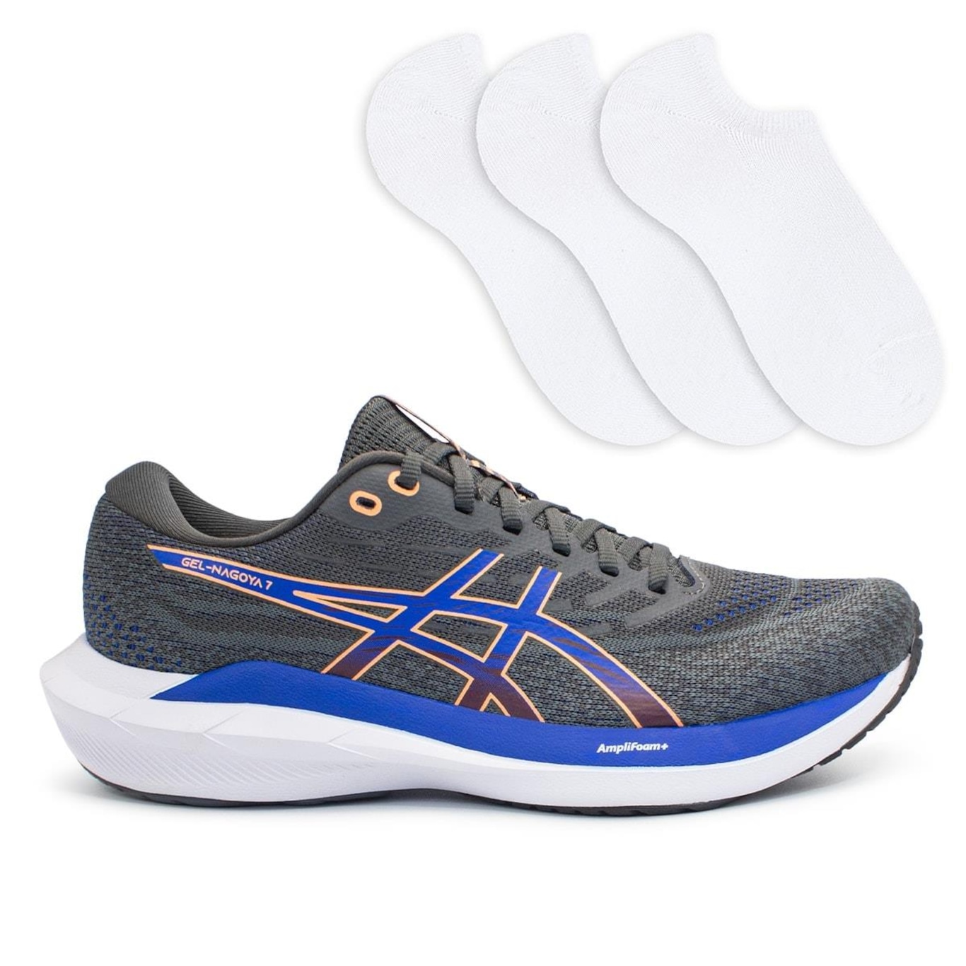 Tênis Asics Gel-Nagoya 7 + 3 Pares de Meias Masculino - Foto 1