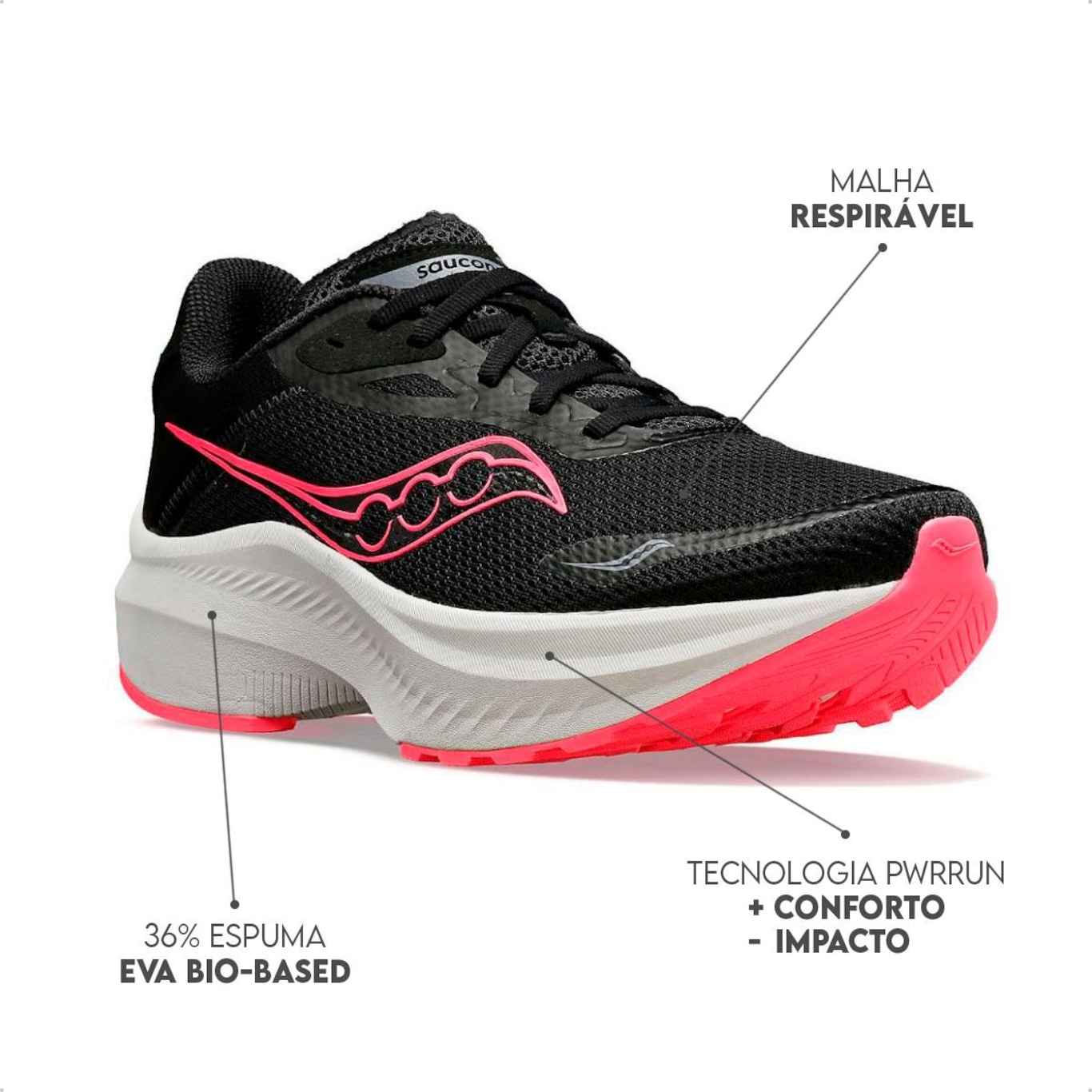 Tênis Saucony Axon 3 Feminino - Foto 6