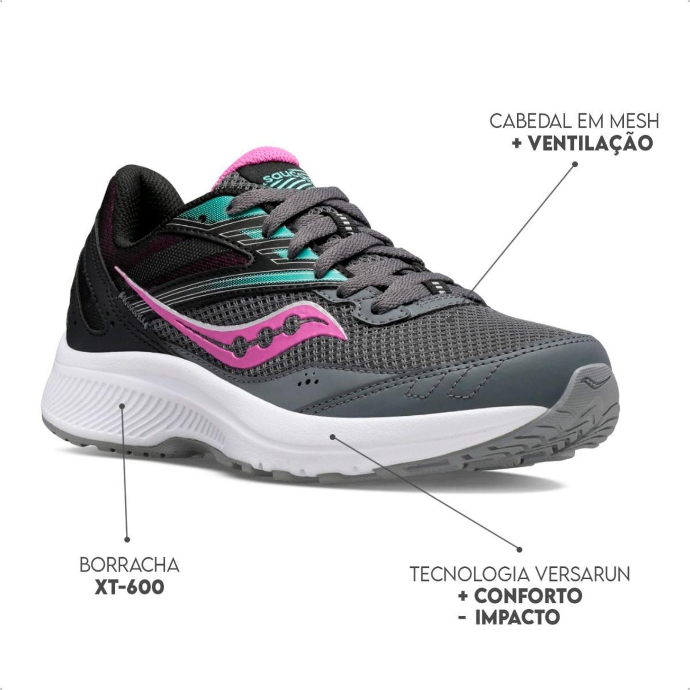 Tênis Saucony Cohesion 15 Feminino - Foto 6