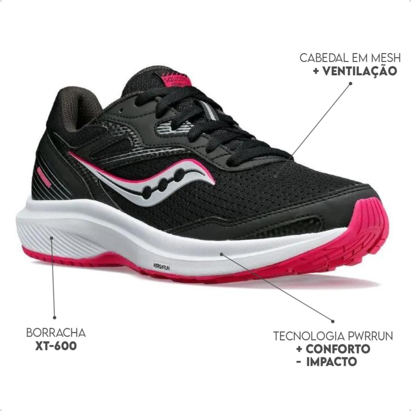 Tênis Saucony Cohesion 16 Feminino - Foto 6