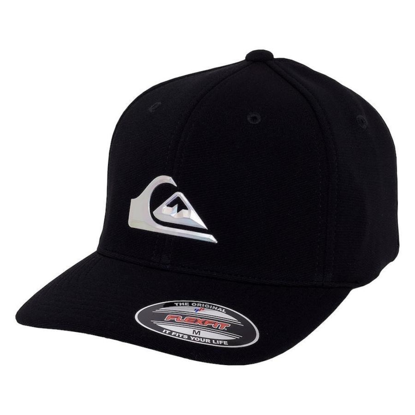 Boné Aba Curva Quiksilver Hologram 3D Logo Sm25 - Fechado - Adulto - Foto 1