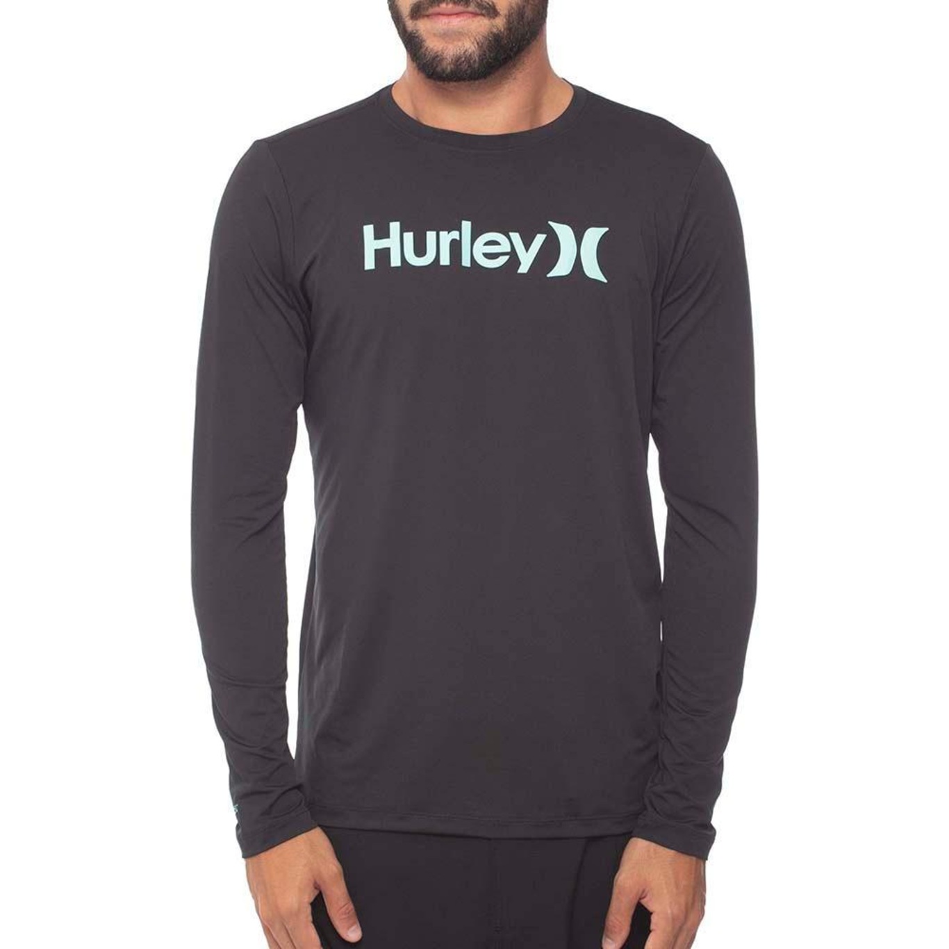 Camiseta Manga Longa Hurley Surf Circle Icon - Masculina - Foto 1