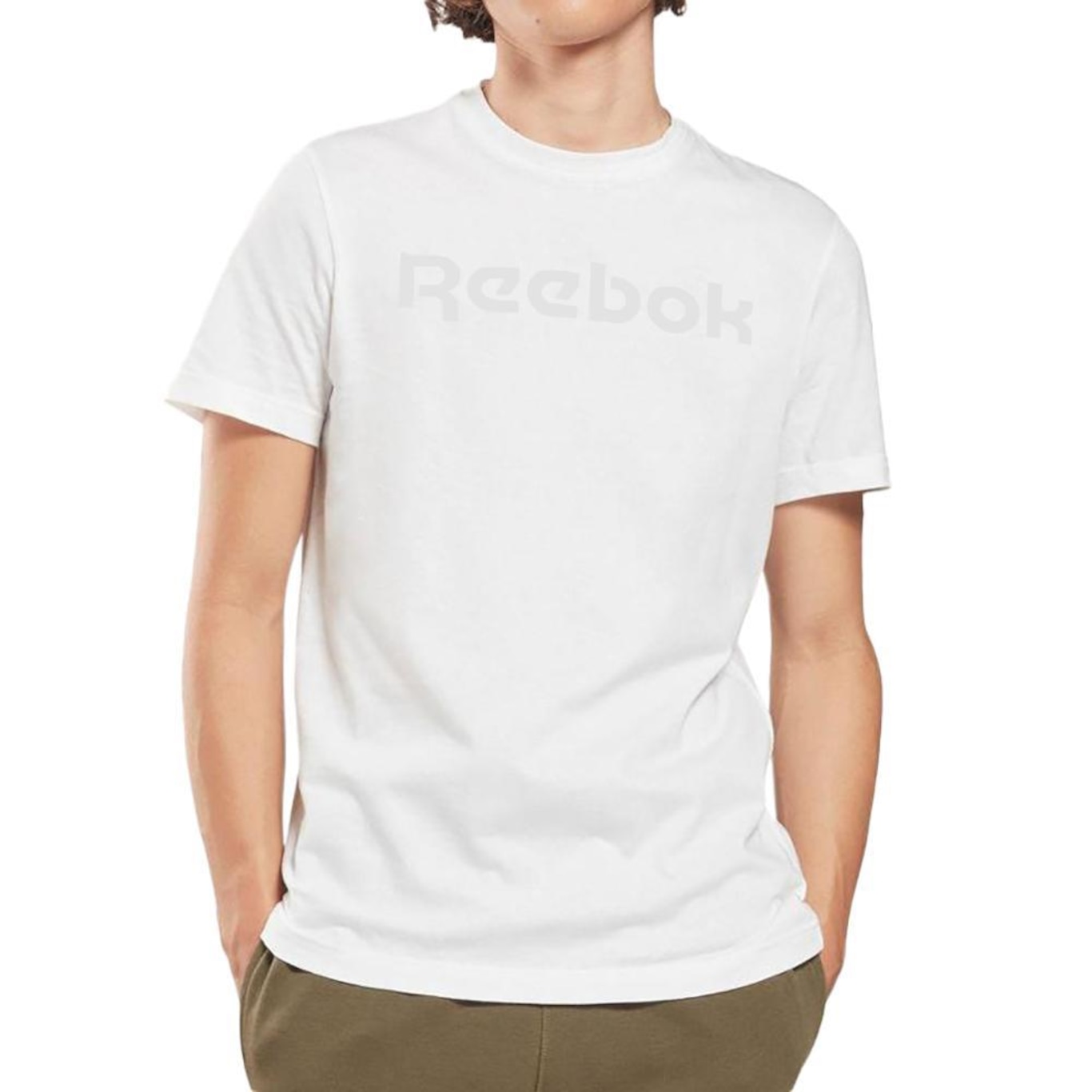 Camiseta Reebok Big Logo Linear - Masculina - Foto 1