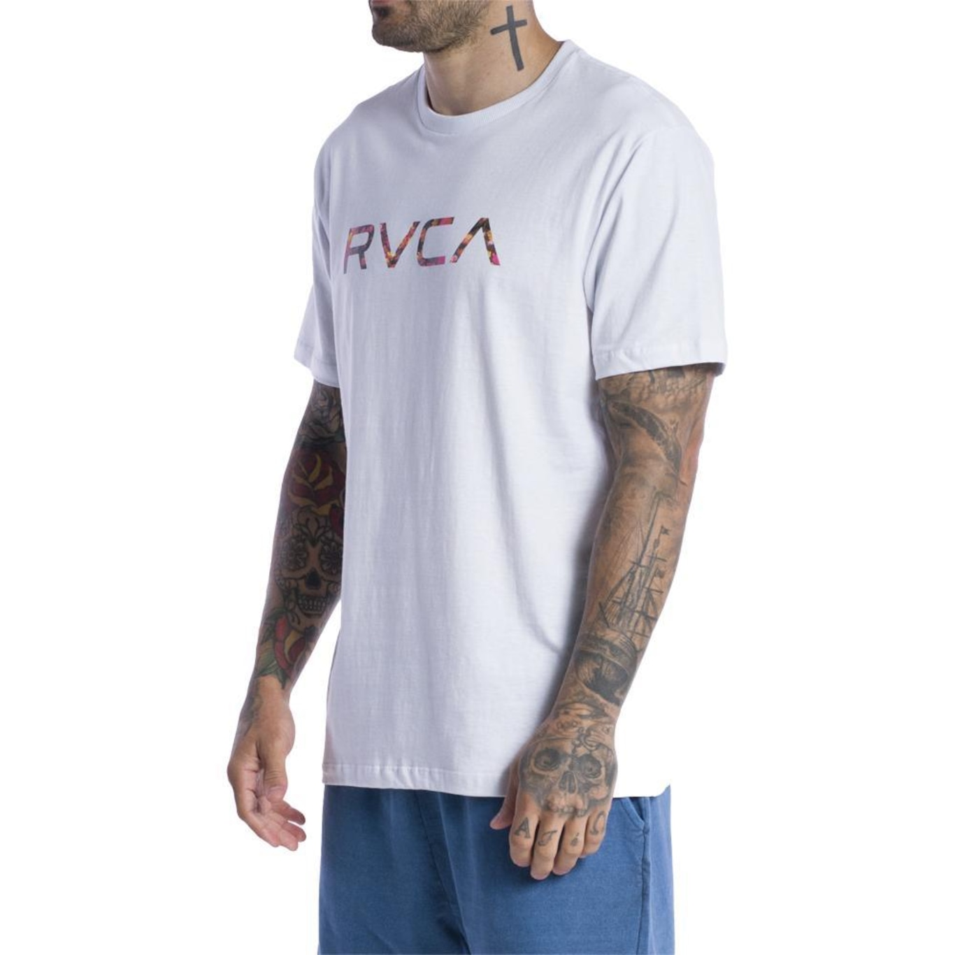 Camiseta Rvca Big Rvca Vibrant Flower - Masculina - Foto 2