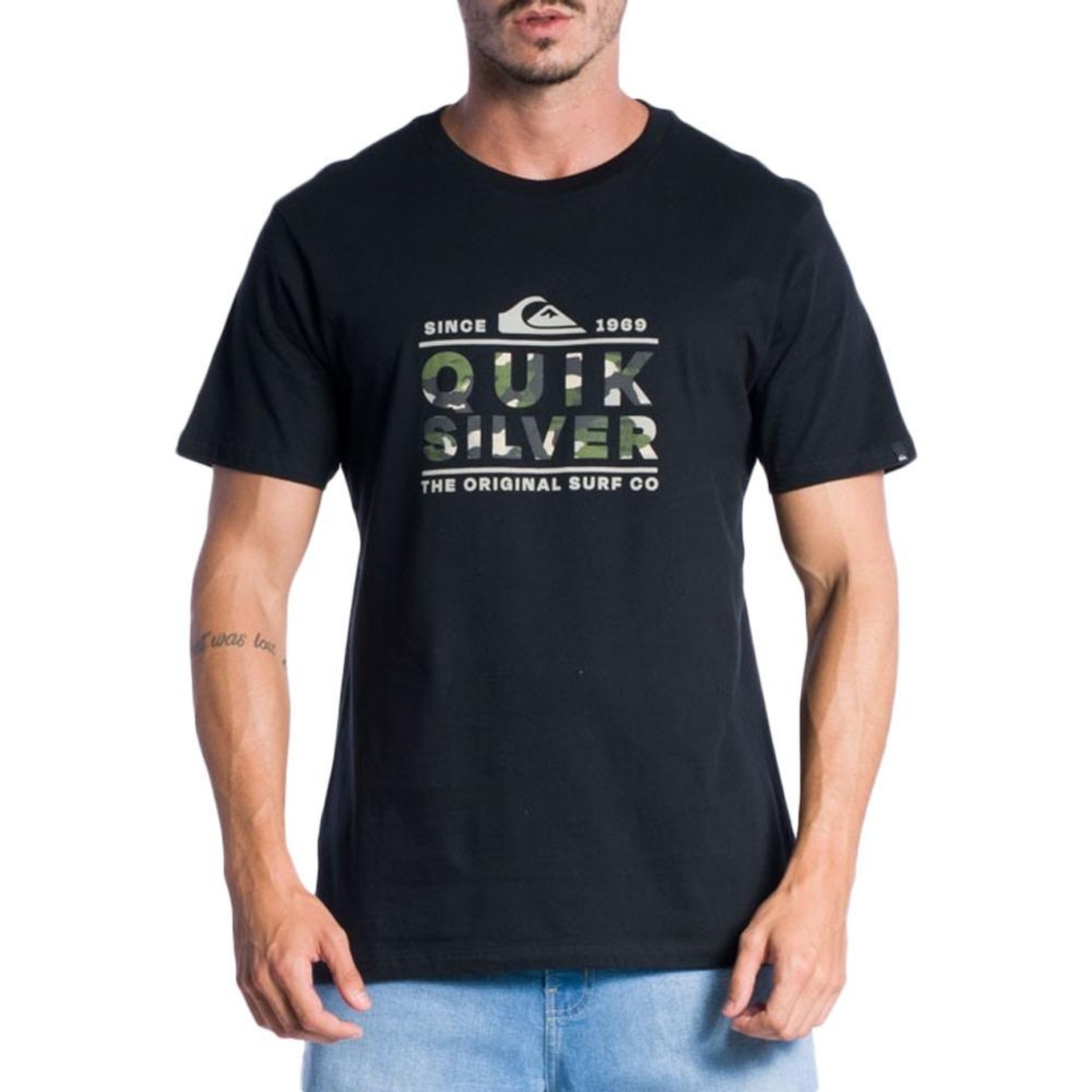 Camiseta Quiksilver Logo Print - Masculina - Foto 1