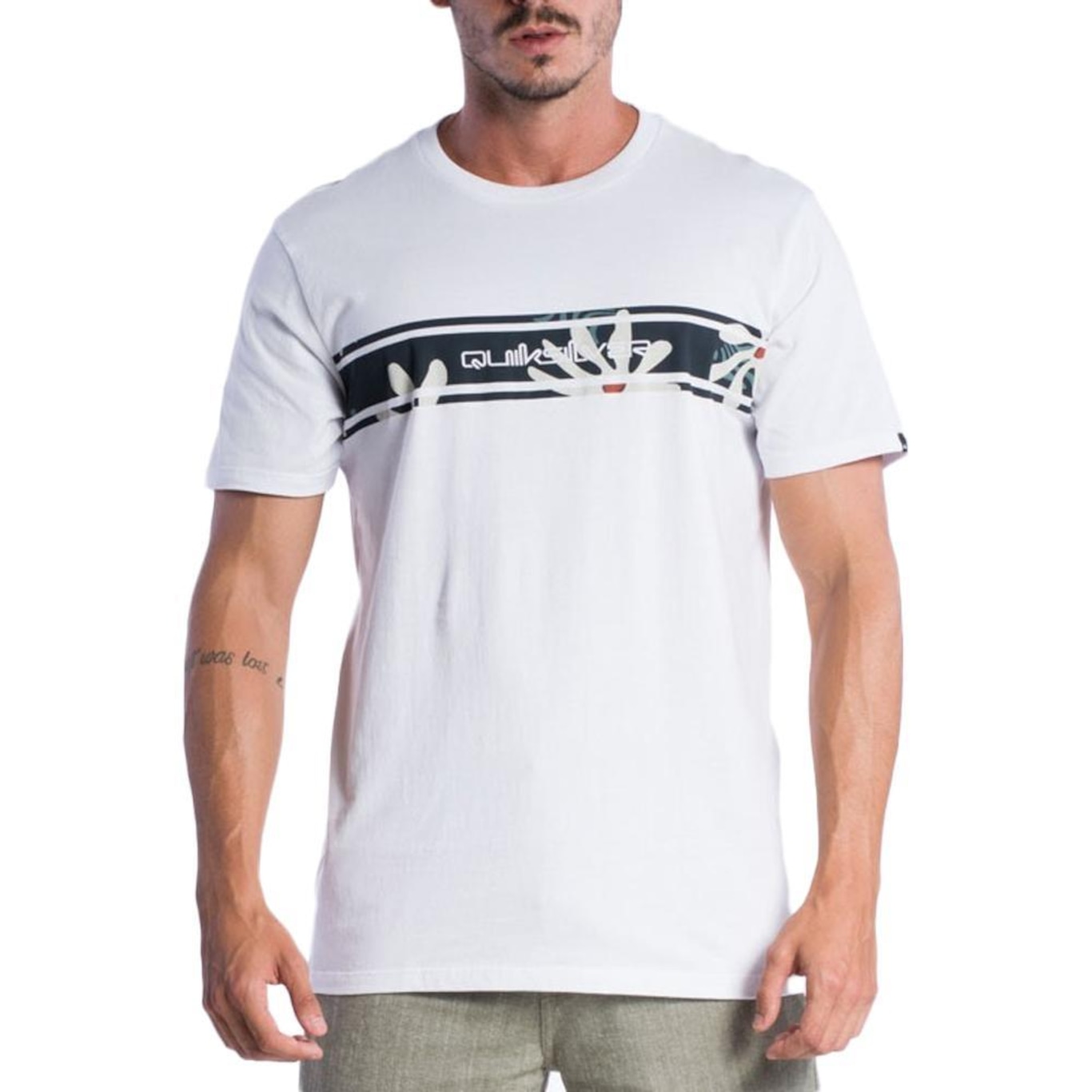 Camiseta Quiksilver New Lines Print Floral - Masculina - Foto 1