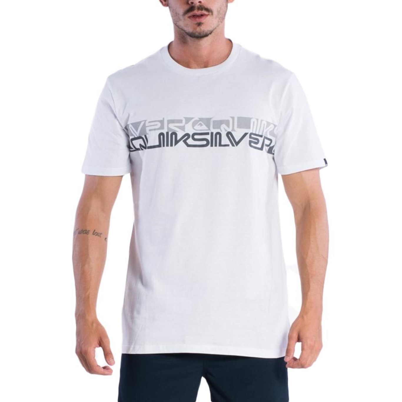 Camiseta Quiksilver Word Block - Masculina - Foto 1