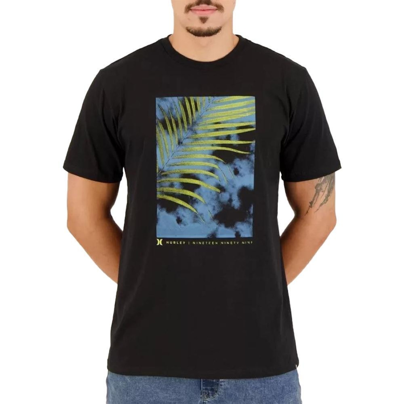 Camiseta Hurley Tropical - Masculina - Foto 1