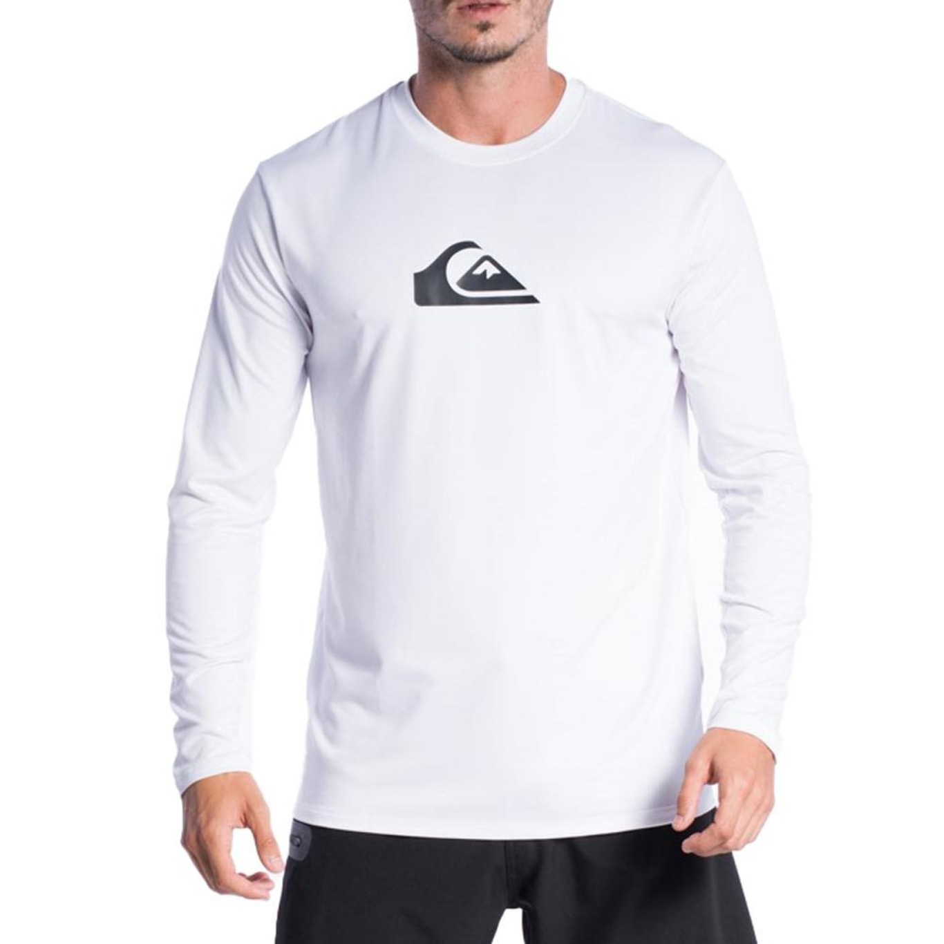 Camiseta Quiksilver Surf Solid Streak Ls - Masculina - Foto 1