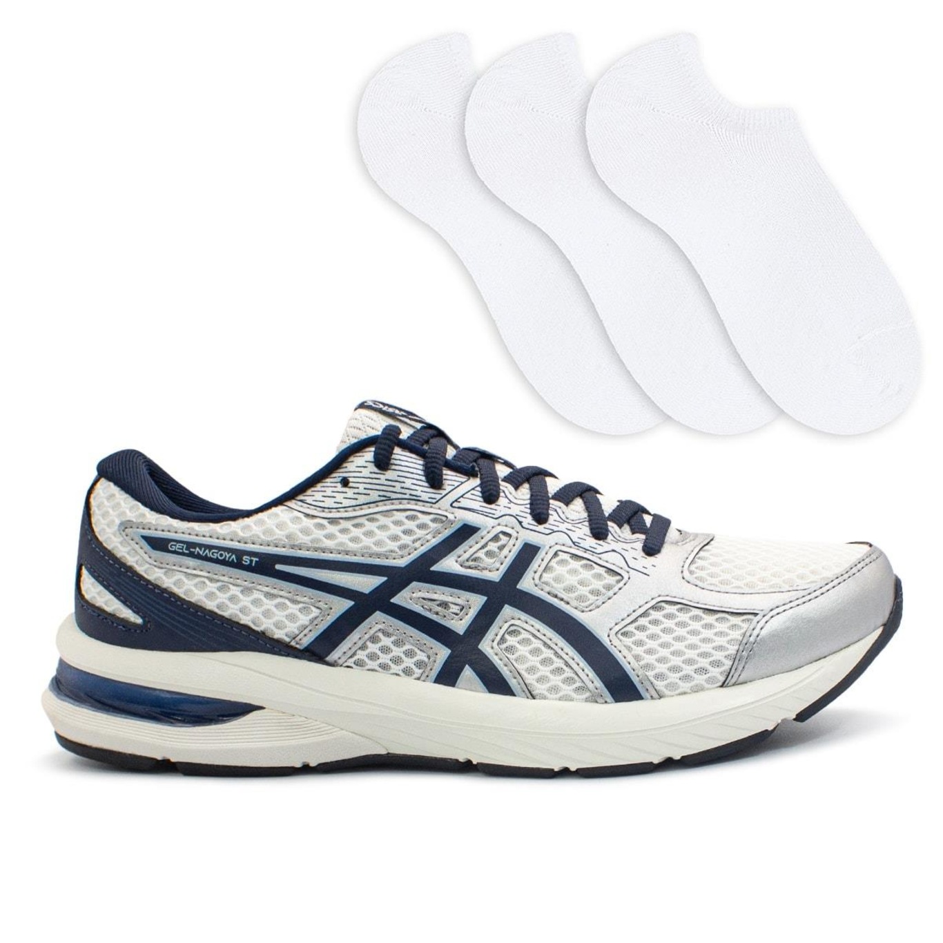 Kit Tênis Asics Gel-Nagoya St + 3 Pares de Meias Masculino - Foto 1