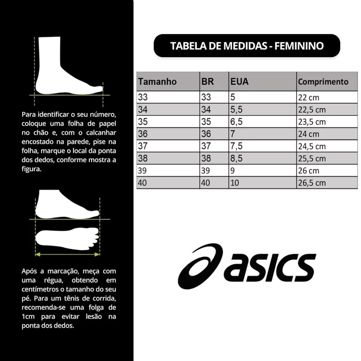 Kit Tênis Asics Gel-Nagoya St + 3 Pares de Meias Feminino - Foto 6