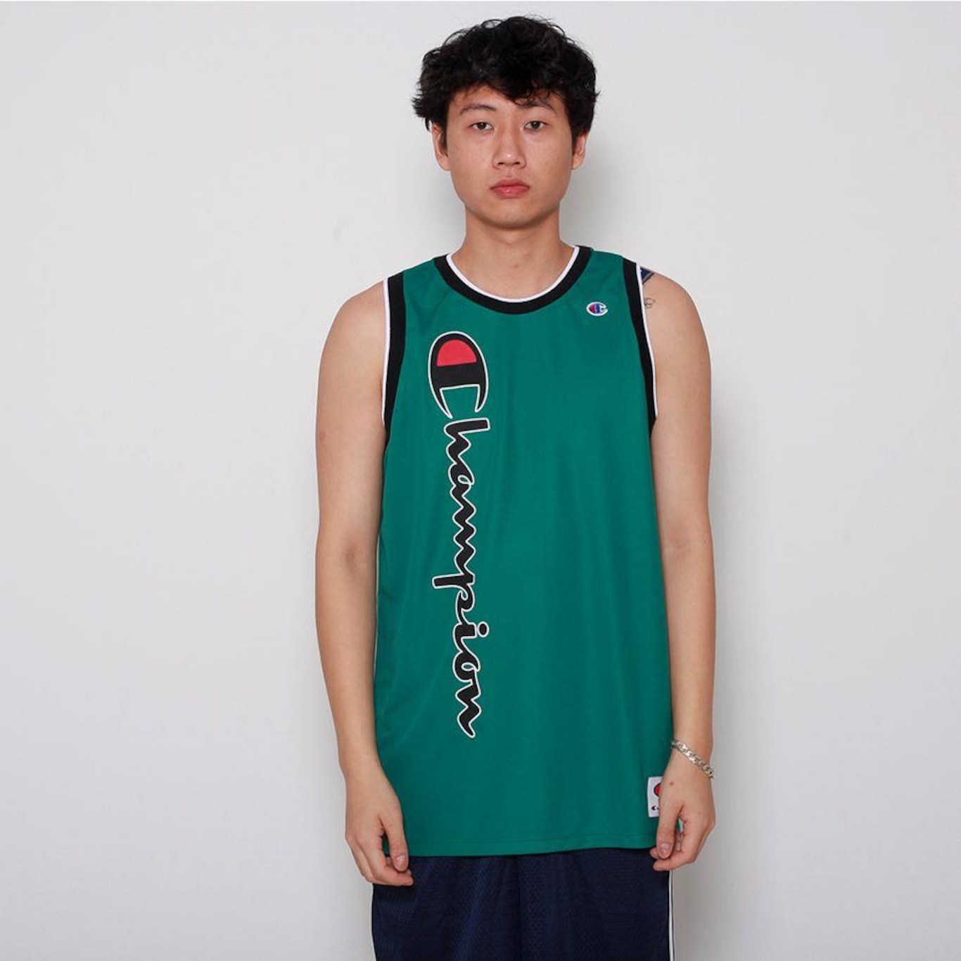 Camiseta Regata Champion Brasil Jersey Basket Script Street - Masculina - Foto 1