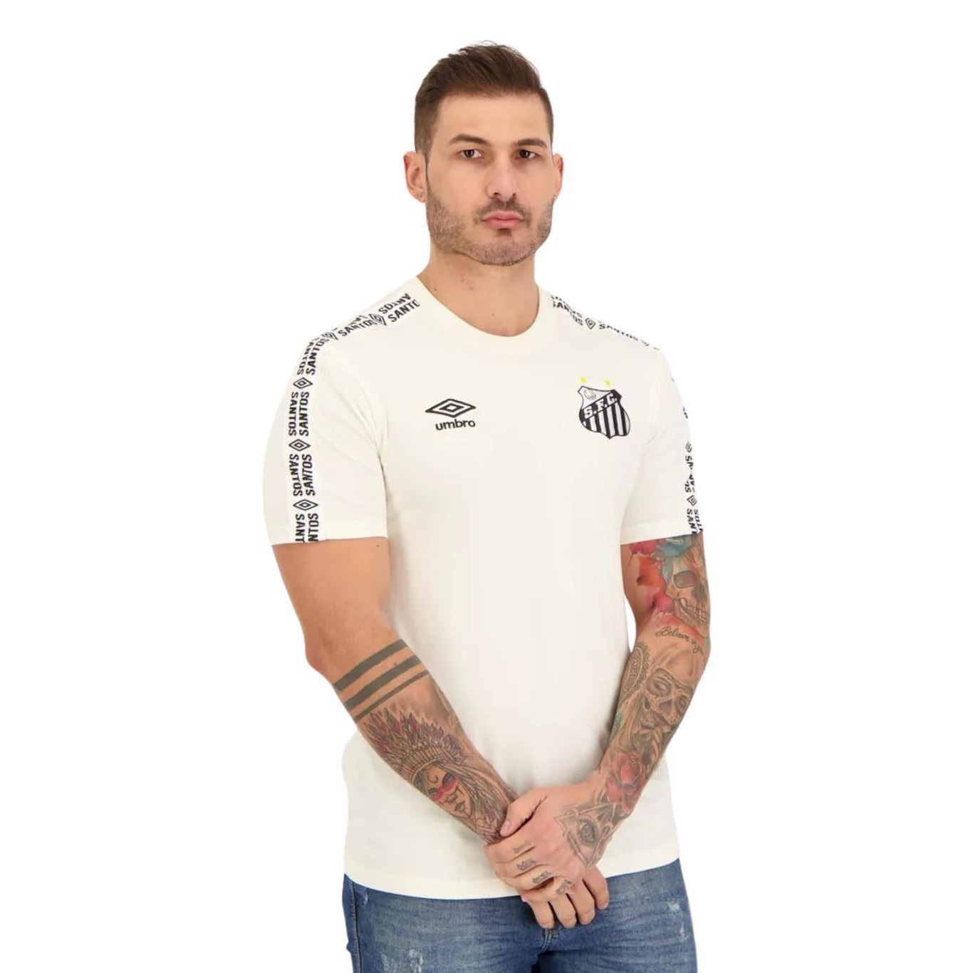 Camisa do Santos 2022 Umbro Concentração - Masculina - Foto 2