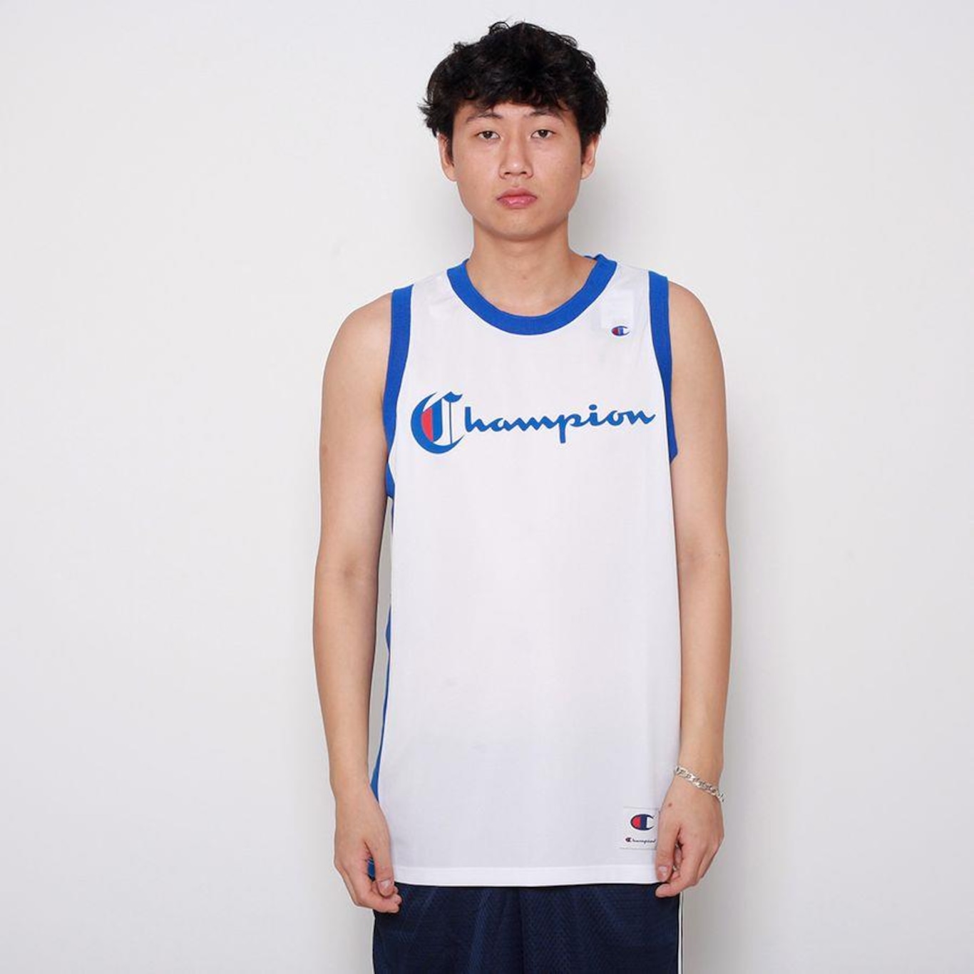 Camiseta Regata Champion Brasil Jersey Basket C Gothic - Masculina - Foto 1