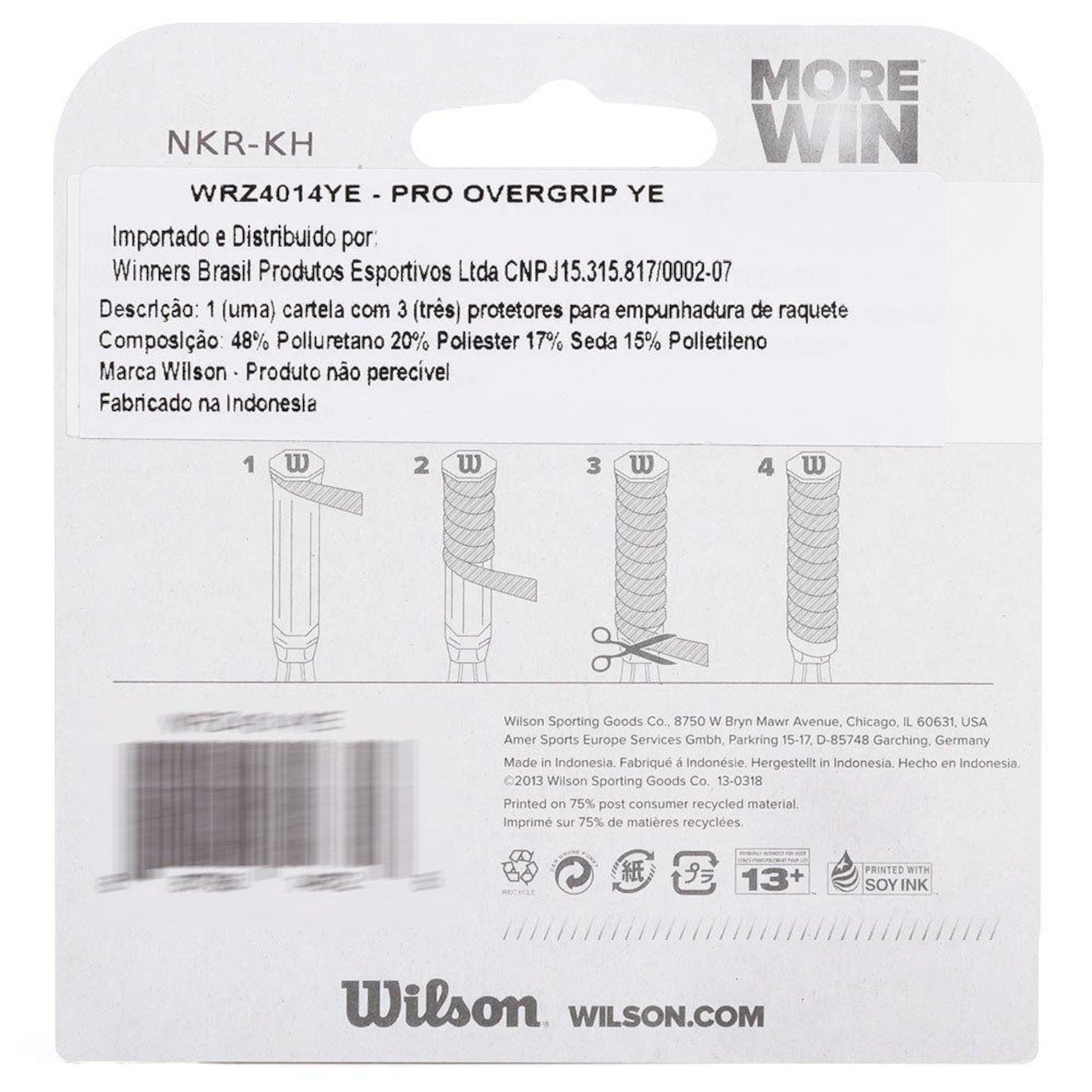 Overgrip Wilson Pro Pack 3 Unidades - Foto 4