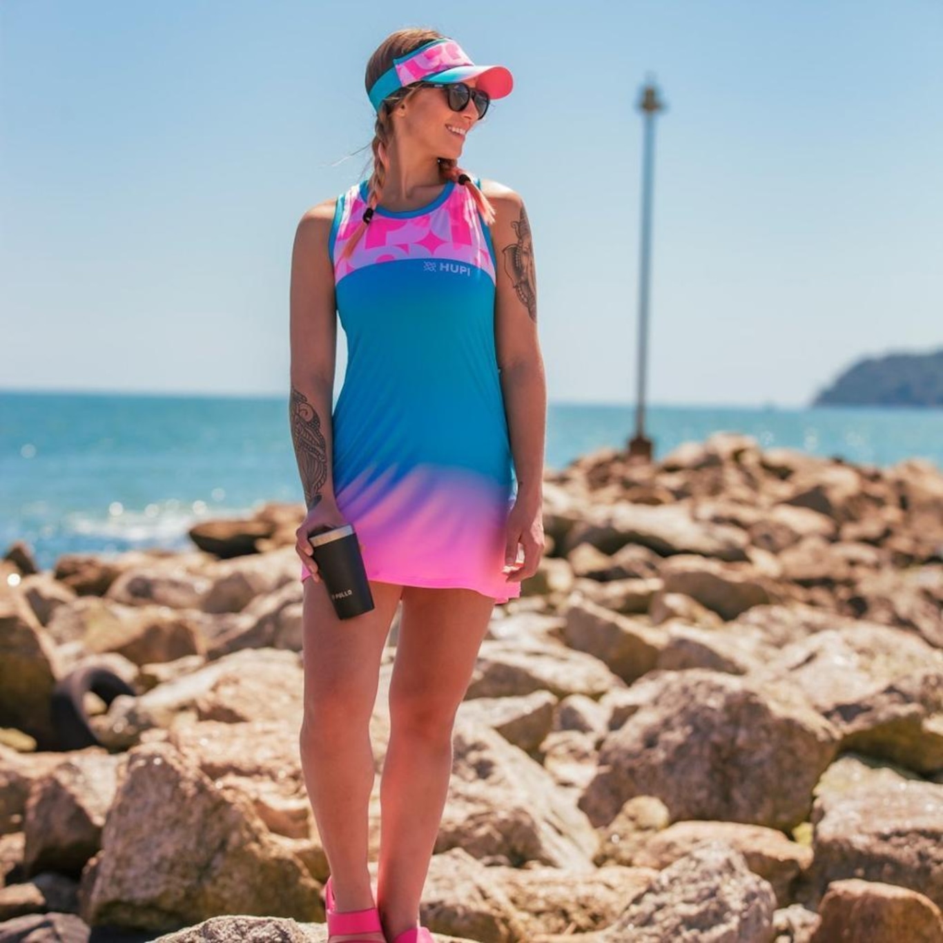 Vestido Beach Tennis com Shorts Hupi Play - Adulto - Foto 2