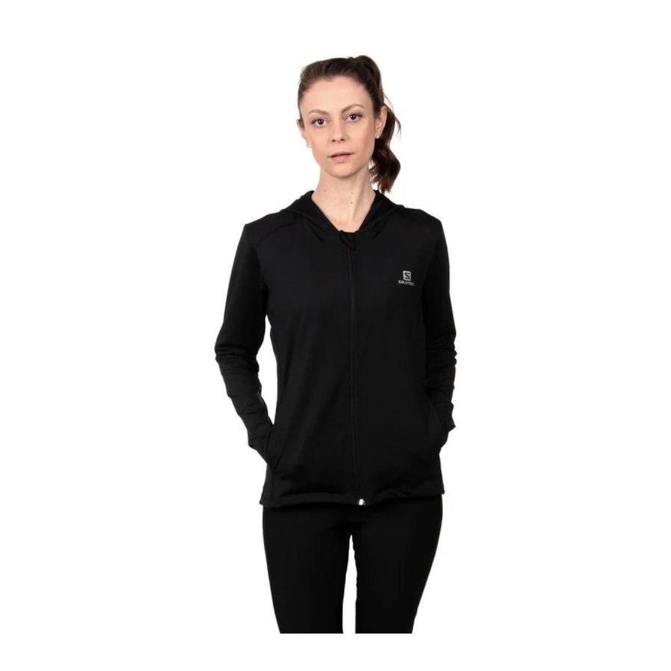 Jaqueta Salomon Fit Hoodie Ii - Feminina - Foto 5