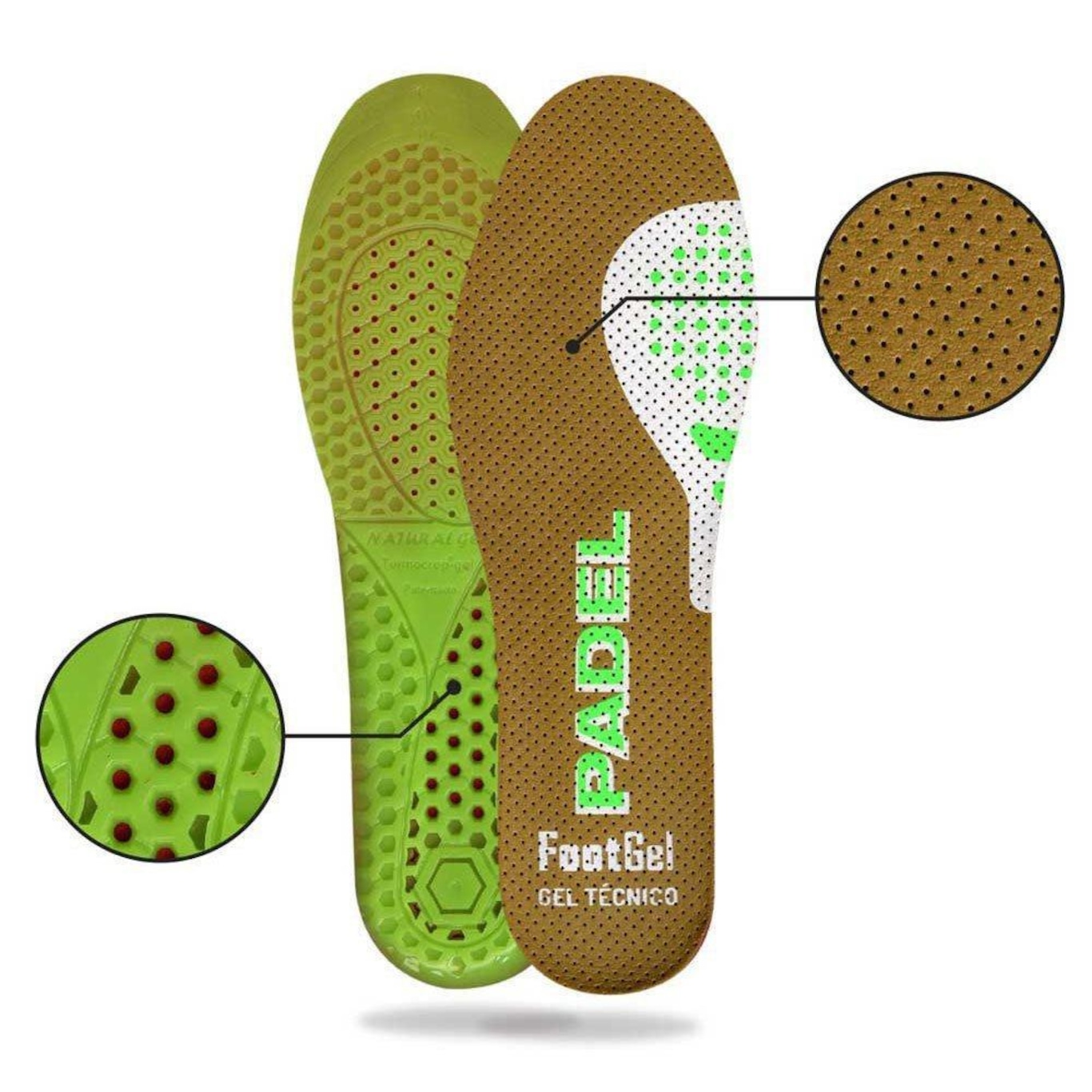 Palmilha de Gel Footgel Padel Par - Foto 2