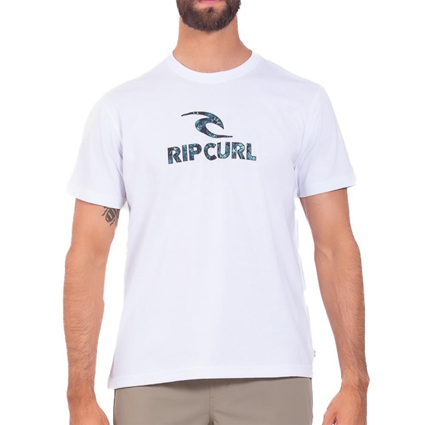 Camiseta Rip Curl Mason Logo Filter Sm25 - Masculina - Foto 1