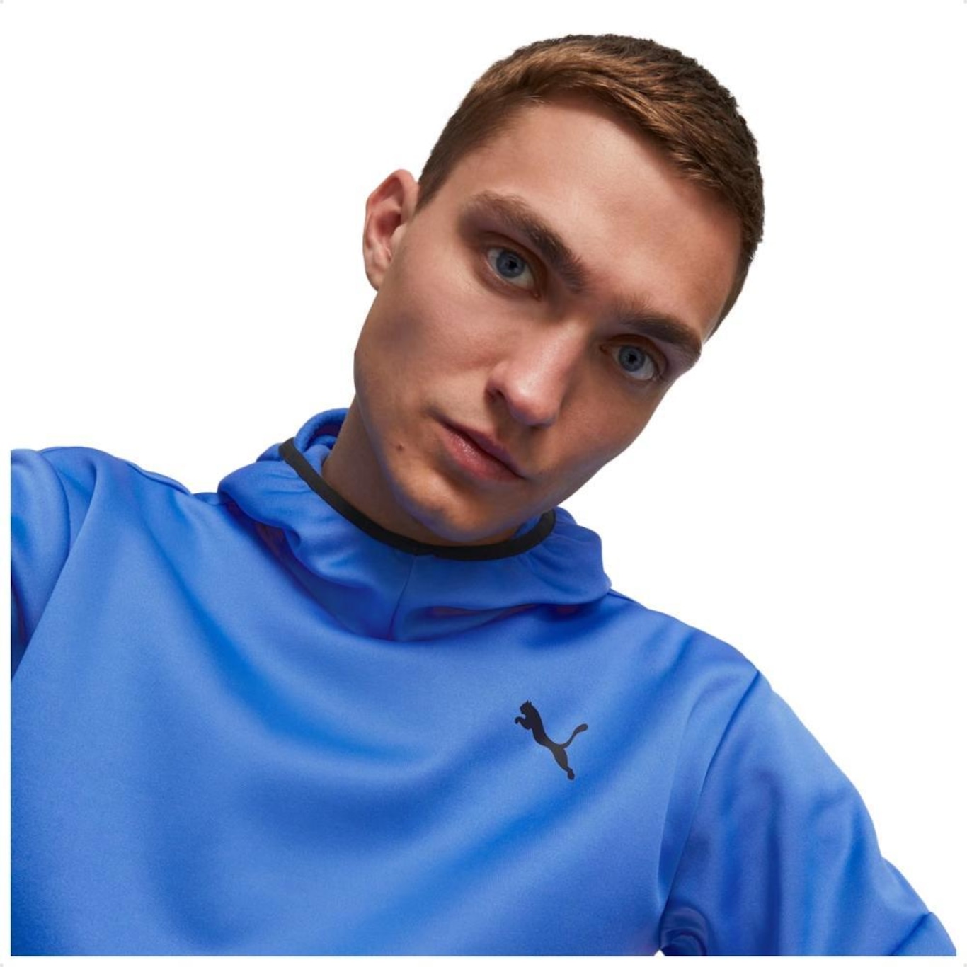 Blusão de Moletom com Capuz Puma Train All Day Pwrfleece - Masculina - Foto 1