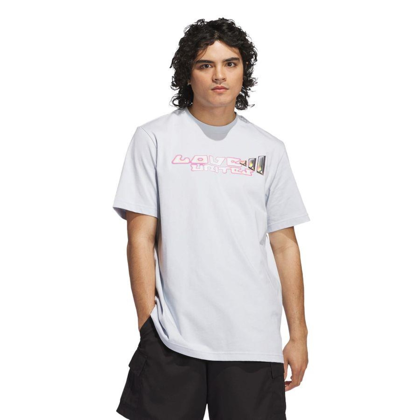 Camiseta Estampada Pride adidas - Masculina - Foto 2