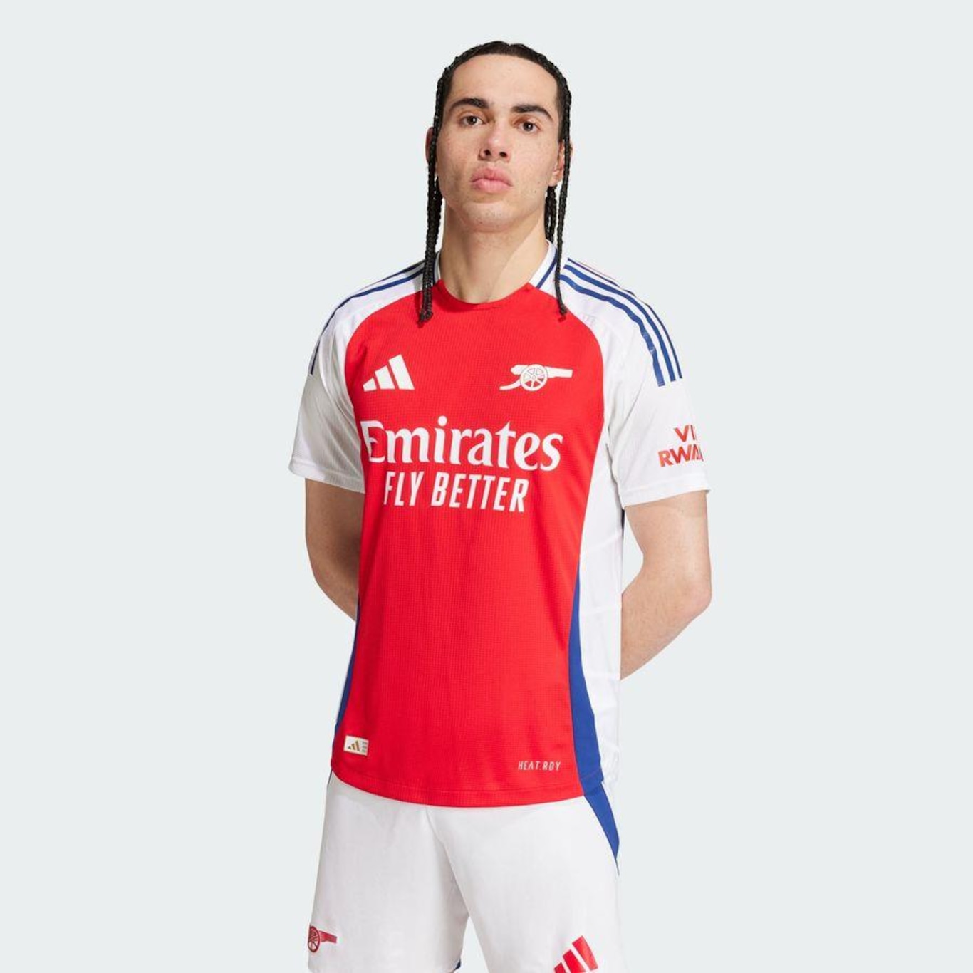 Camisa 1 Arsenal 24/25 Authentic adidas - Masculina - Foto 3