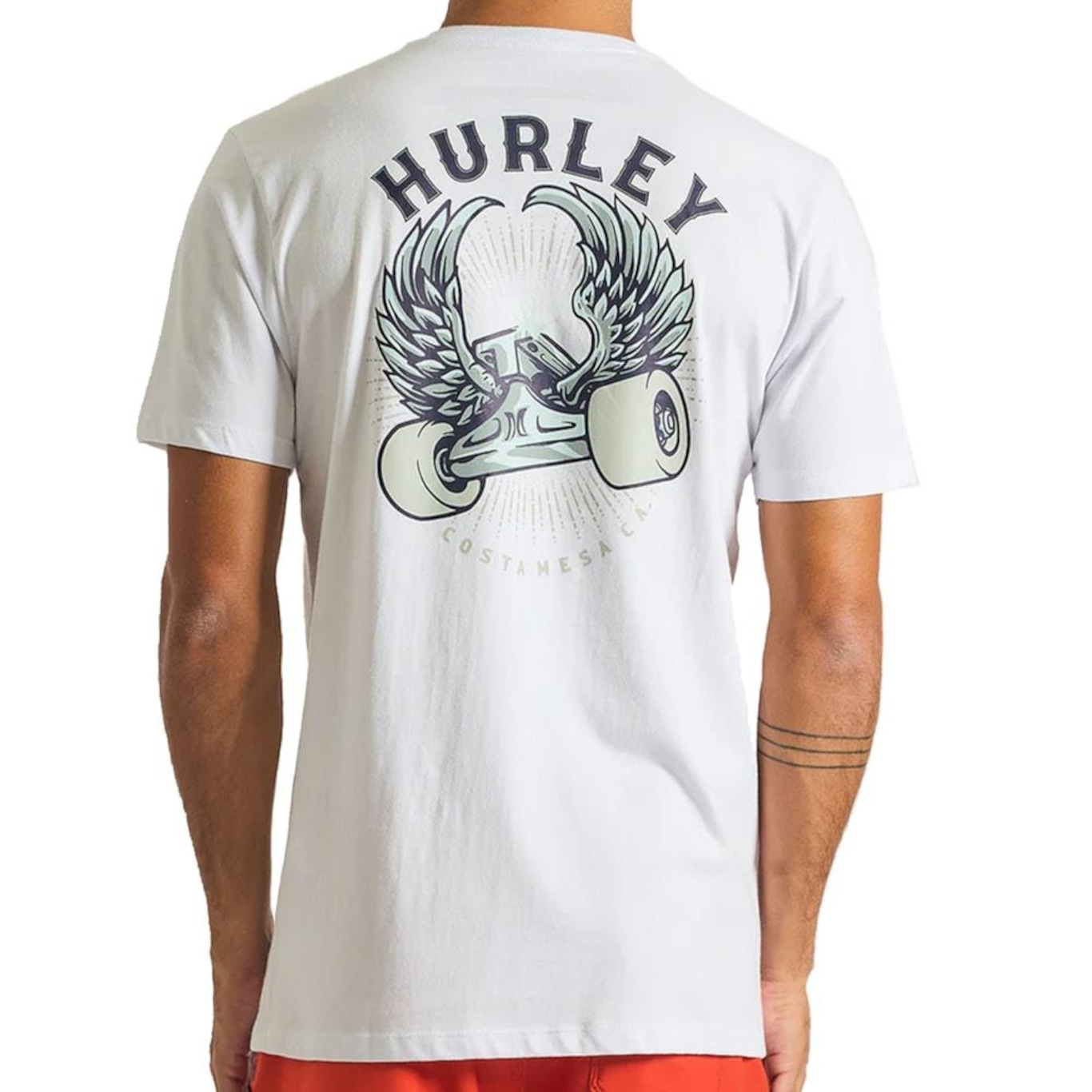 Camiseta Hurley Hard Wings - Masculina - Foto 2