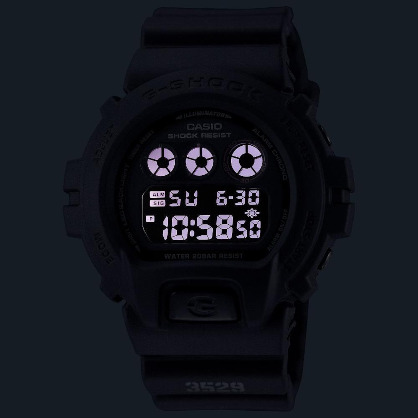 Relógio Casio G-Shock Dw-6900Ums-1Dr Led G-Shock Dw-6900 - Foto 3