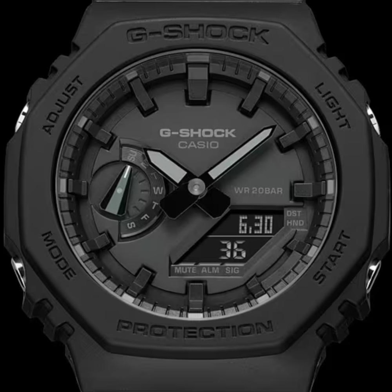 Relógio Casio G-Shock Ga-2100-1A1Dr Carbon G-Shock Ga-2100 Carbon Core Guard - Foto 5