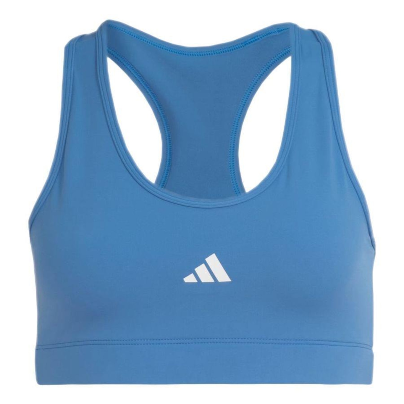 Top adidas Treino Básico Suporte Médio - Feminino - Foto 1