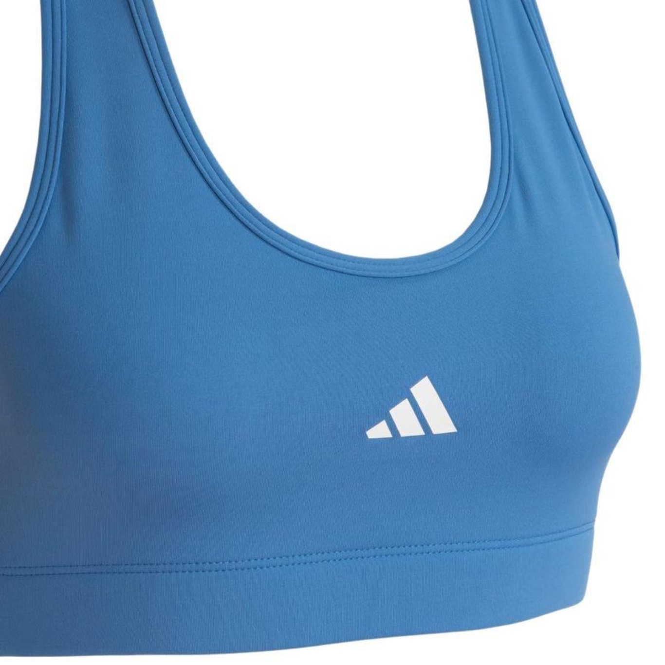 Top adidas Treino Básico Suporte Médio - Feminino - Foto 3