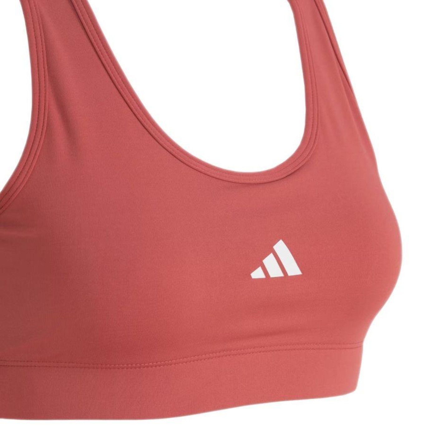 Top adidas Treino Básico Suporte Médio - Feminino - Foto 3