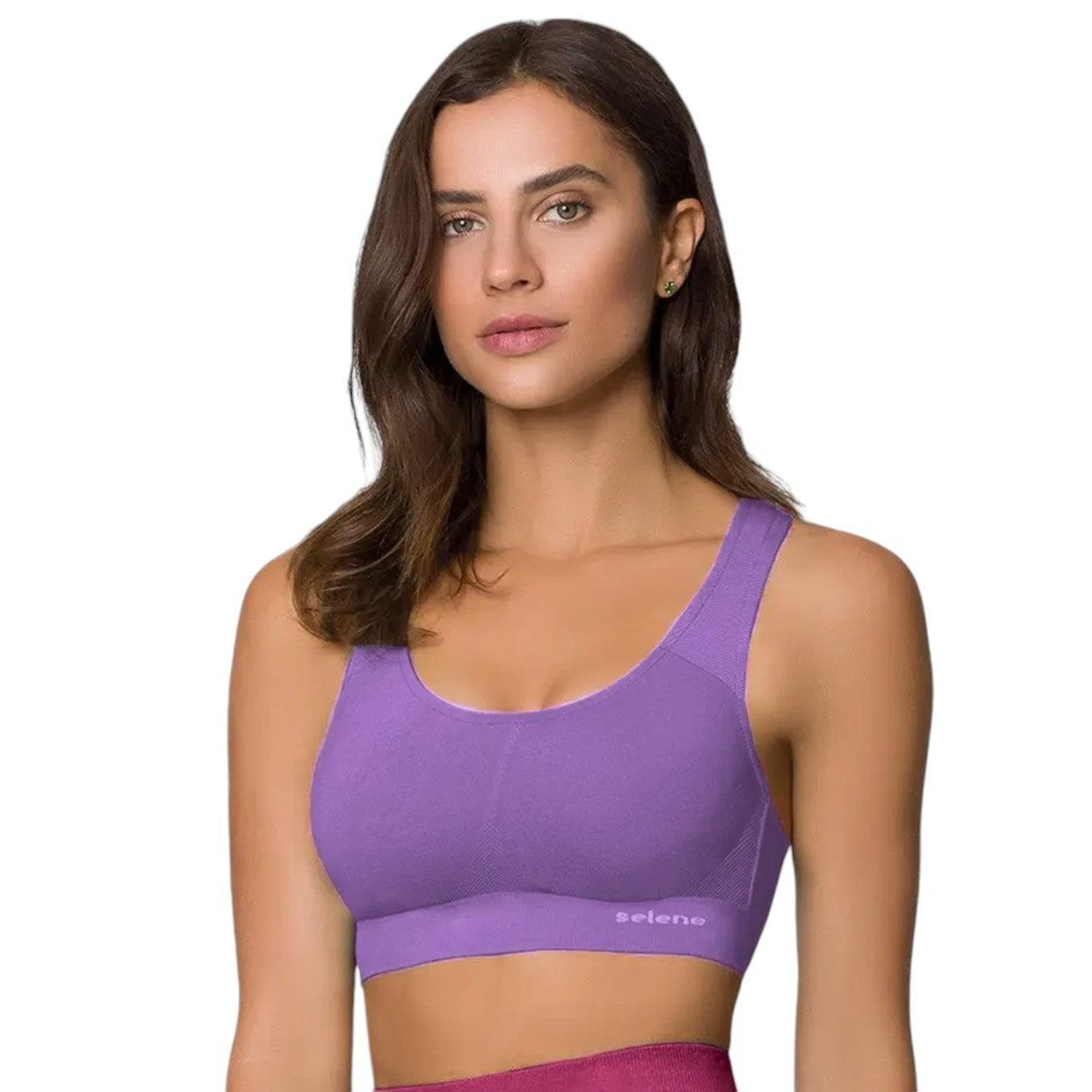 Top Selene Sport sem Costura Feminino - Foto 1