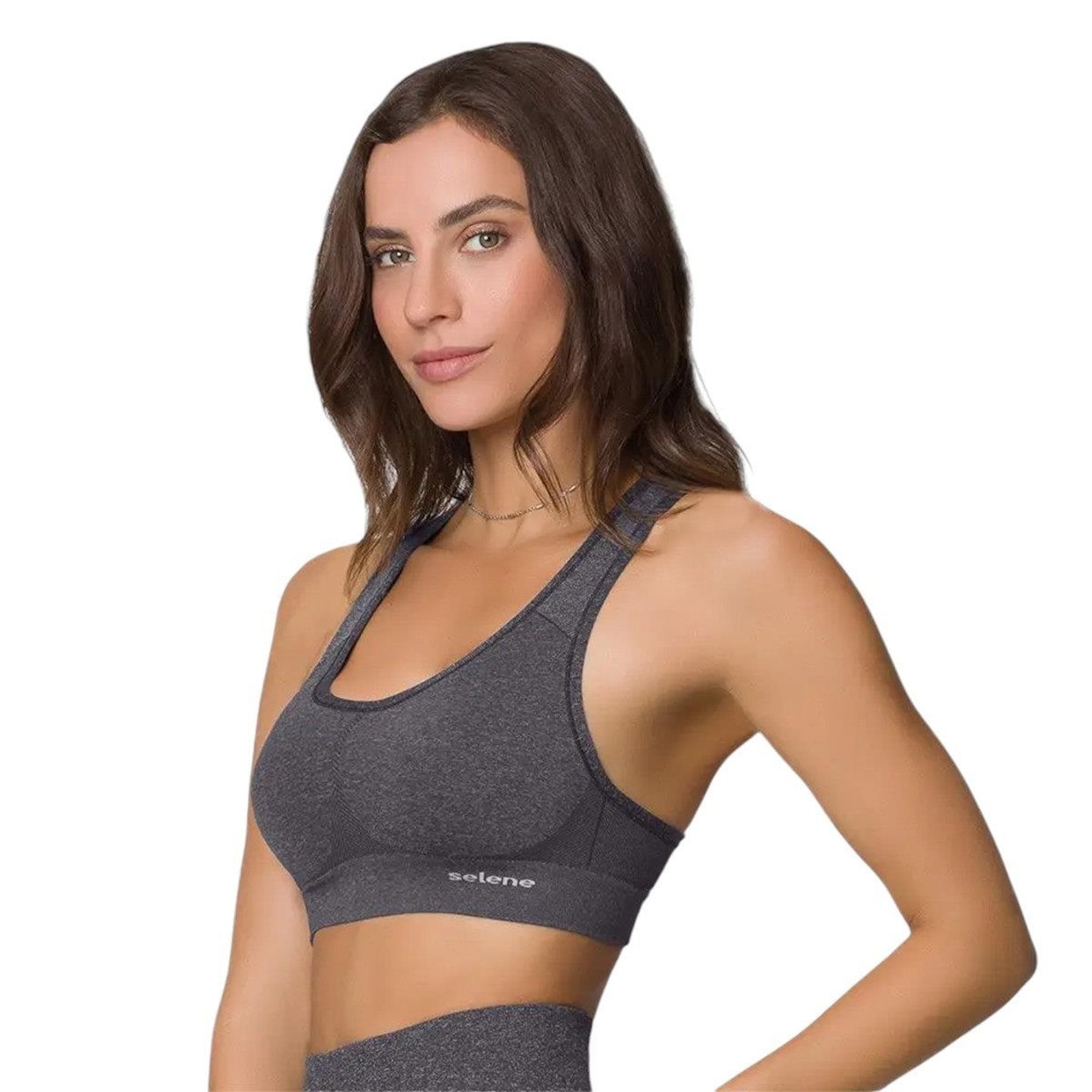 Top Selene Sport sem Costura Feminino - Foto 1