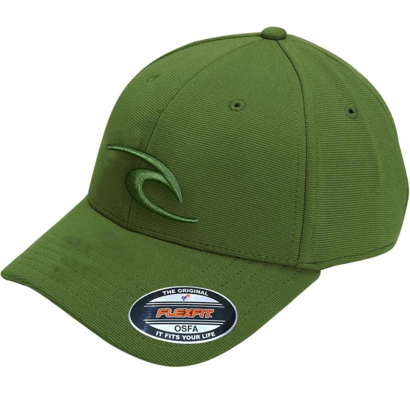 Boné Aba curva Rip Curl Tepan Flexfit Cap Muted - Fechado - Adulto - Foto 1