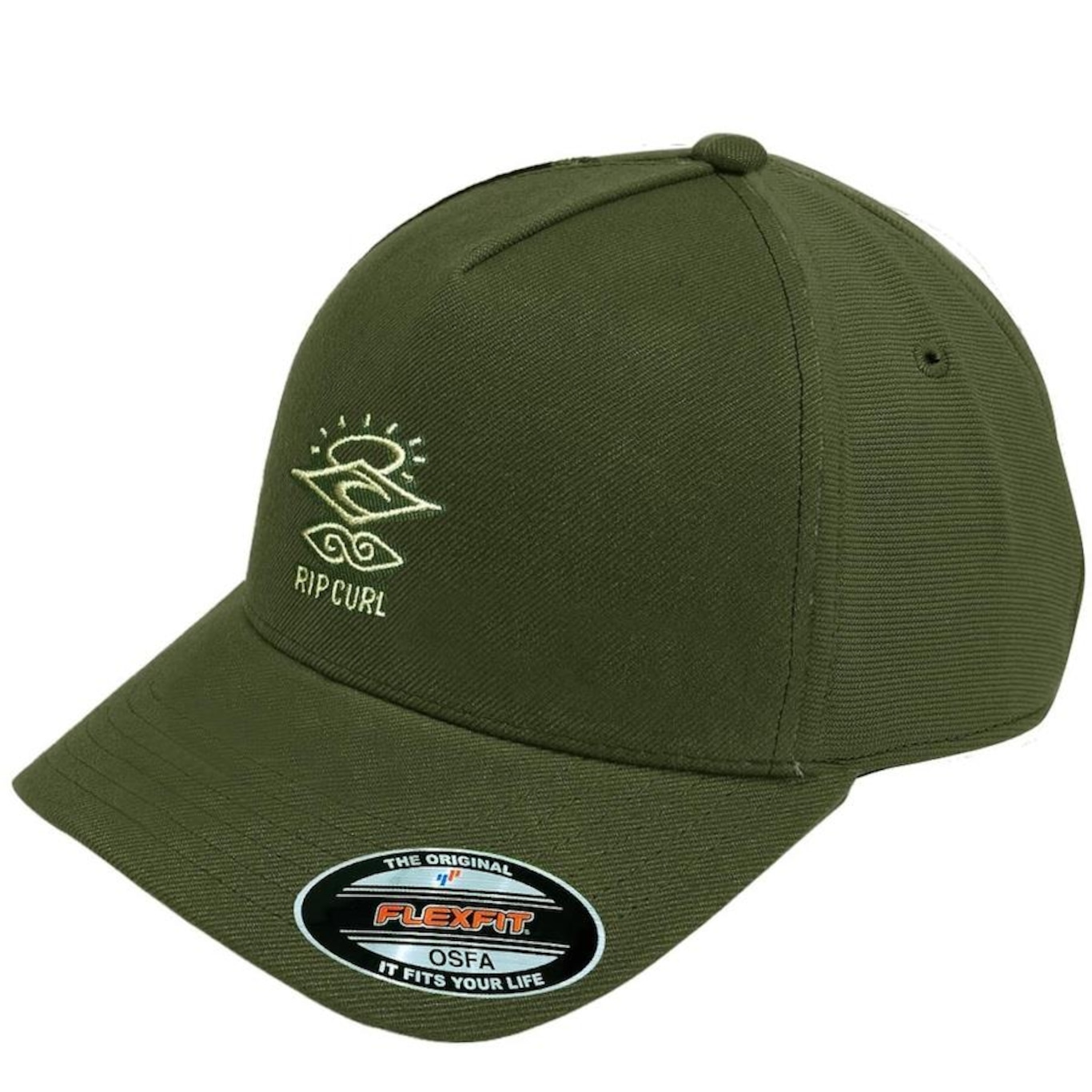 Boné Aba Curva Rip Curl Icons Eco Flexfit Cap - Fechado - Adulto - Foto 1