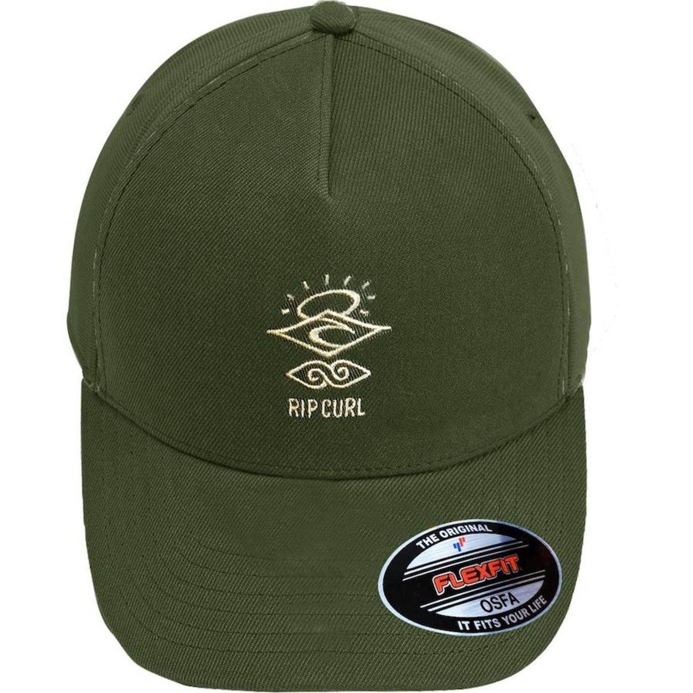 Boné Aba Curva Rip Curl Icons Eco Flexfit Cap - Fechado - Adulto - Foto 2