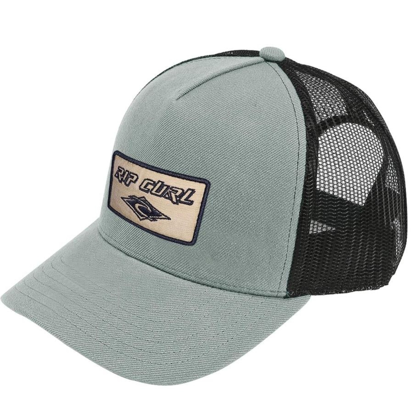 Boné Aba Curva Rip Curl Icons Retro Sage - Snapback - Trucker - Adulto - Foto 1