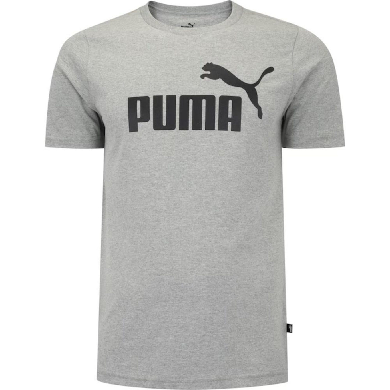 Camiseta Masculina Puma Manga Curta ESS Tee Logo - Foto 1