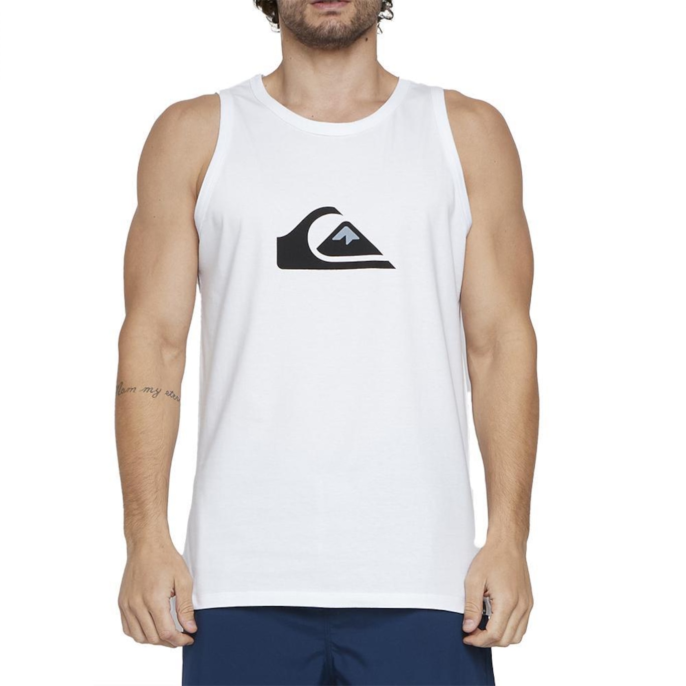 Camiseta Regata Quiksilver Comp Logo - Masculina - Foto 1